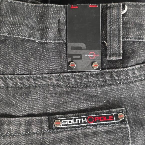 Southpole Men’s Straight Fit Jeans Gray Wash 34 - Picture 6 of 7